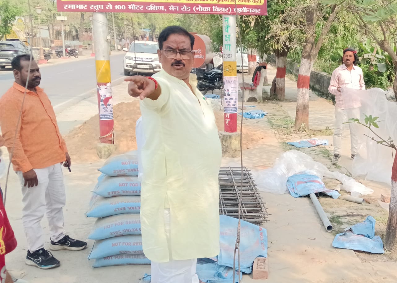कुशीनगर में सौंदर्यीकरण अभियान तेज, चेयरमैन प्रतिनिधि ने किया निरीक्षण