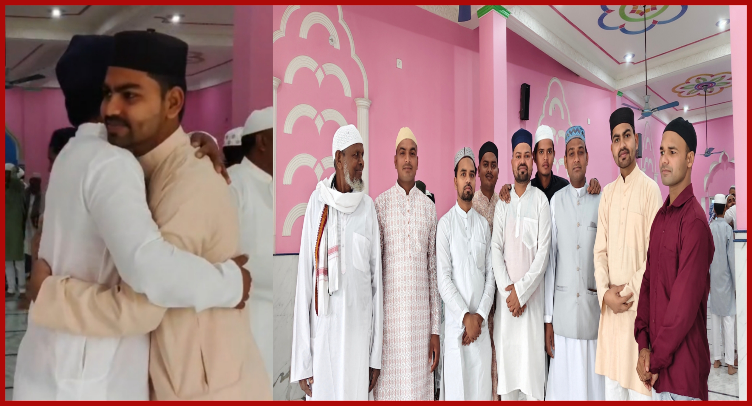 ग्राम सभा सरिसवा में धूमधाम से मनाई गई ईद-उल-फितर का त्यौहार